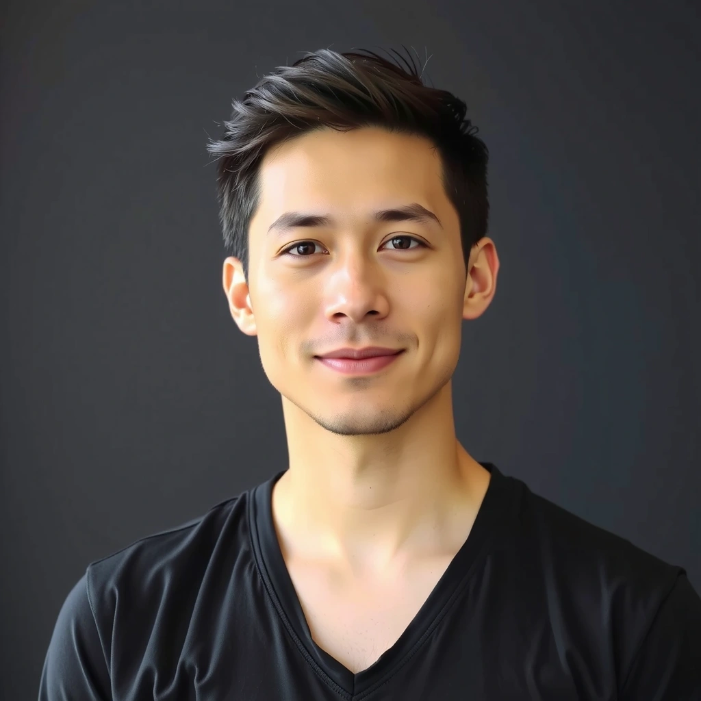 Instructor David Lee in a meditation pose